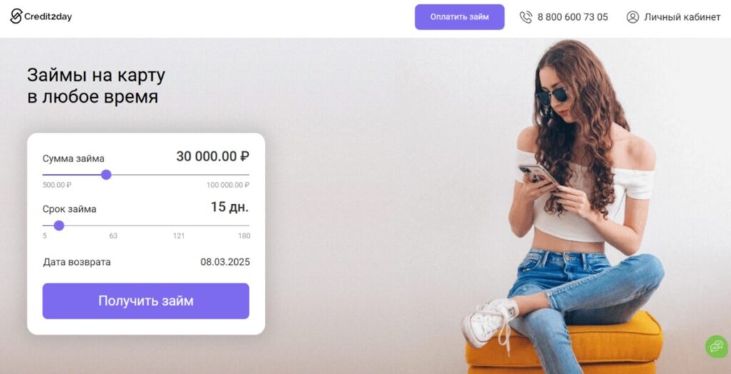 Займы в МФО “Кредит тудей”: условия и требования